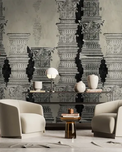 Tapet cu coloane clasice, design modern, VLAdiLA