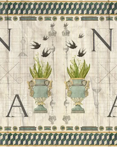 Tapet Balchik Dream cu design floral si geometric