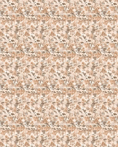 Tapet floral autumnal într-o cameră de copii