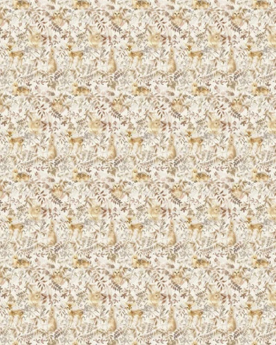 Tapet cu animale delicate, ideal pentru camera copilului