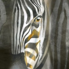 Tapet Zebra Interrupted, personalizat, VLAdiLA