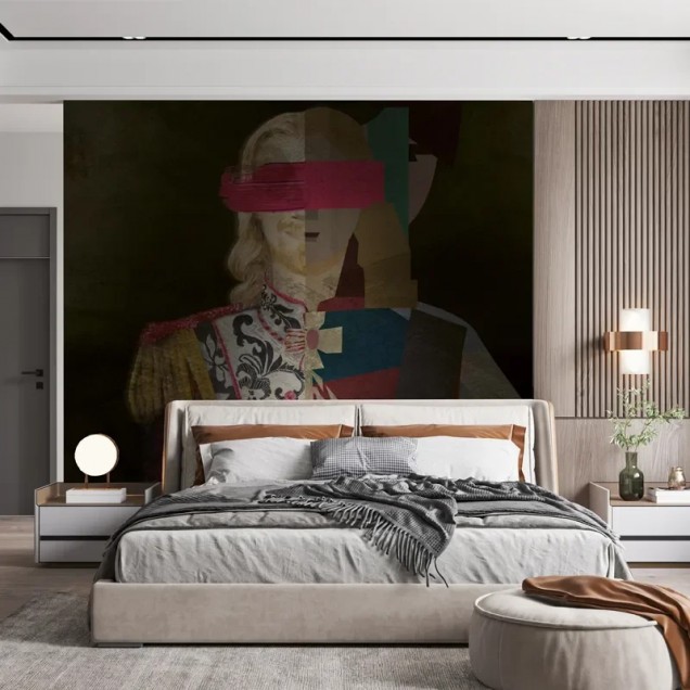 Tapet modern cu portret abstract