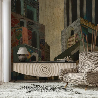 Fototapet personalizat cu design artistic pentru interior modern