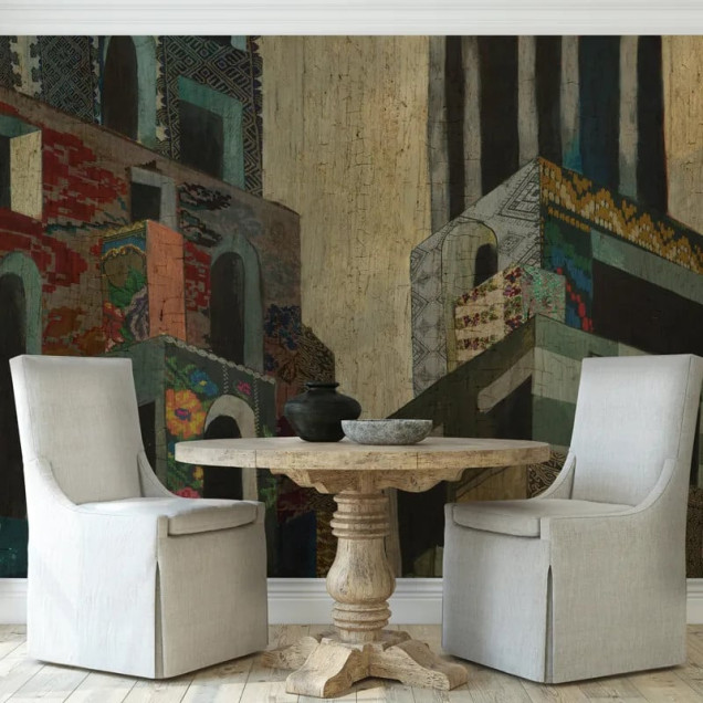 Fototapet personalizat cu design artistic pentru interior modern