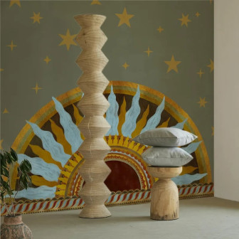 Fototapet personalizat cu design mistic soare și stele