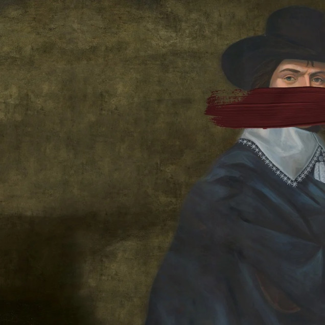 Fototapet personalizat cu portret clasic reinterpretat