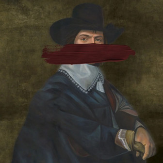 Fototapet personalizat cu portret clasic reinterpretat