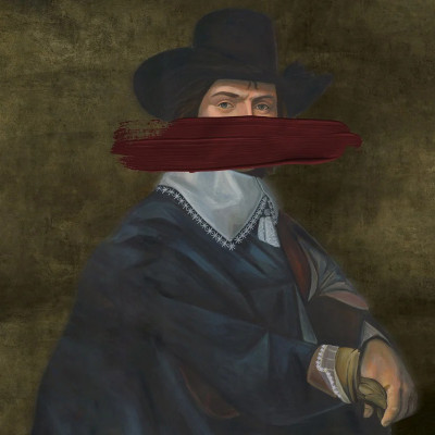 Fototapet personalizat cu portret clasic reinterpretat