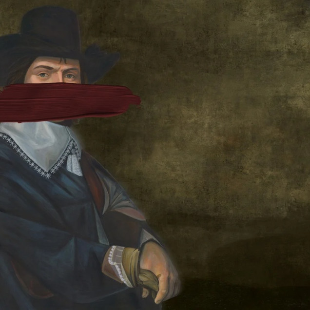 Fototapet personalizat cu portret clasic reinterpretat