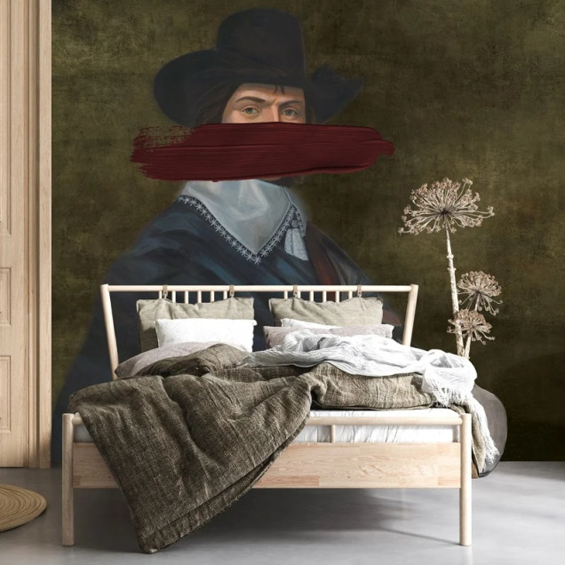 Fototapet personalizat cu portret clasic reinterpretat