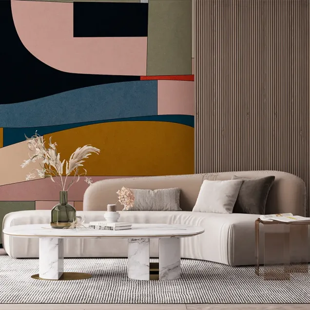 Tapet Bohemian Geometry cu design geometric abstract