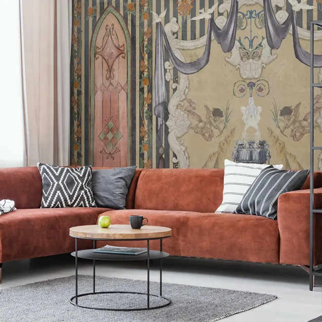 Tapet cu design medieval, Concupiscenza (light)