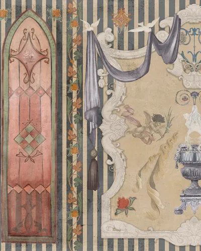 Tapet cu design medieval, Concupiscenza (light)