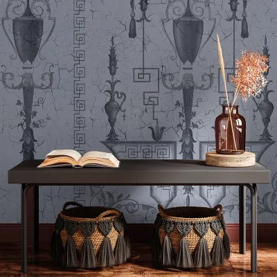 Tapet personalizat cu design vintage, inspirat din motive antice.