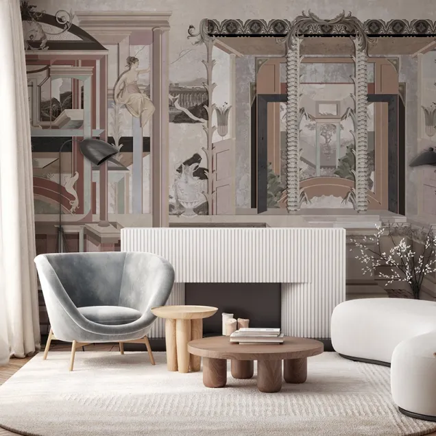 Rocambolesco (faded) - personalizat în culori deschise cu un design inspirat din antichitate.