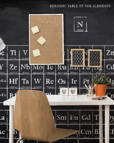 Un tapet cu design minimalist care prezinta tabelul periodic al elementelor. Este o alegere excelenta pentru cei care apreciaza un design simplu si elegant.