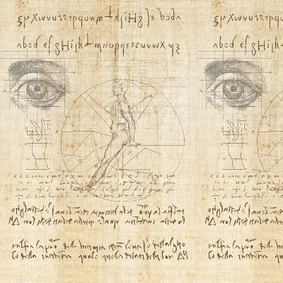 Tapet cu design inspirat din jurnalele vechi de explorare, Journal of Exploration - personalizat, VLAdiLA