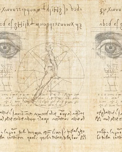 Tapet cu design inspirat din jurnalele vechi de explorare, Journal of Exploration - personalizat, VLAdiLA
