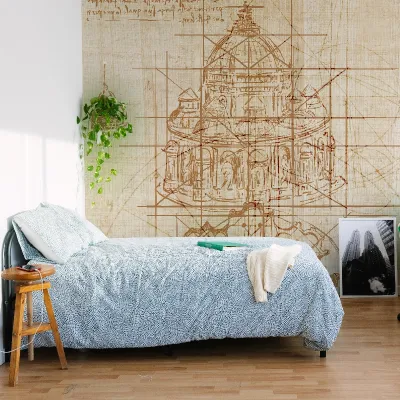 Tapet cu design vintage Basilica în Rewind