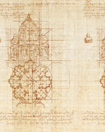 Tapet cu design vintage Basilica în Rewind