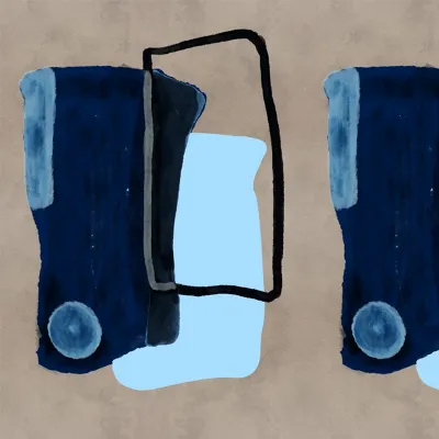 Tapet modern abstract cu nuanțe de albastru și gri, perfect pentru a adăuga eleganță și rafinament camerei dumneavoastră.