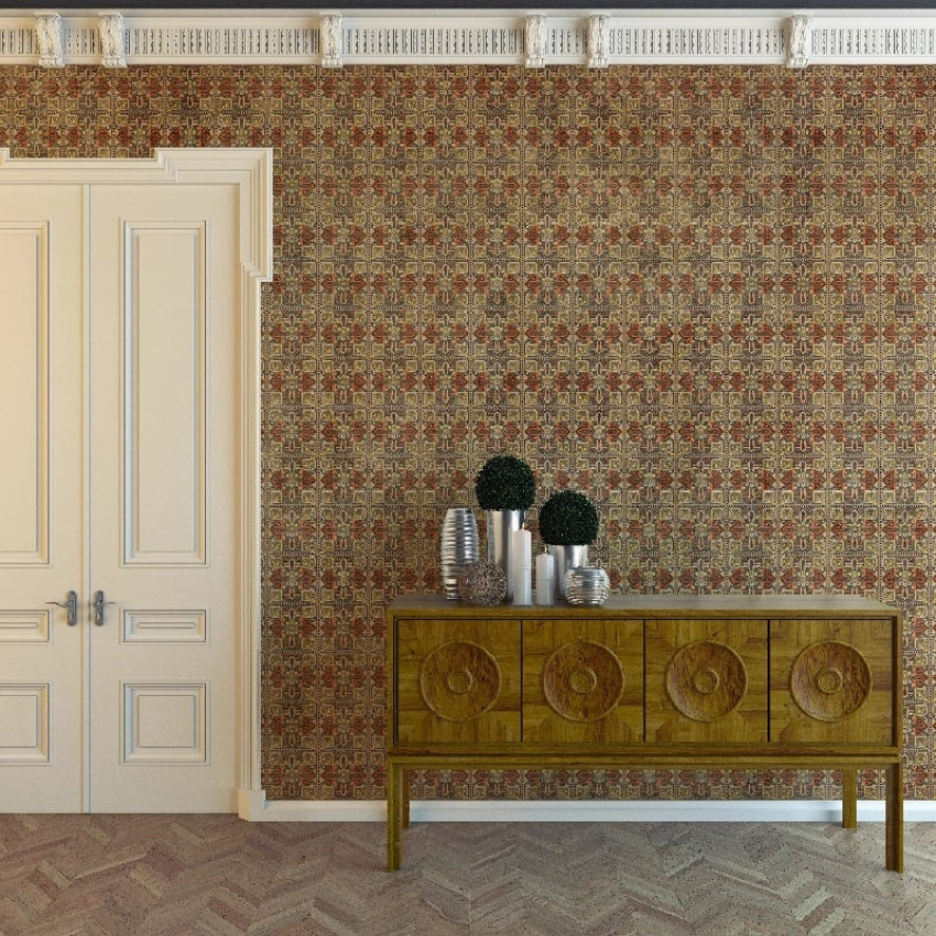 Tapet cu model complex pentru decor interior sofisticat