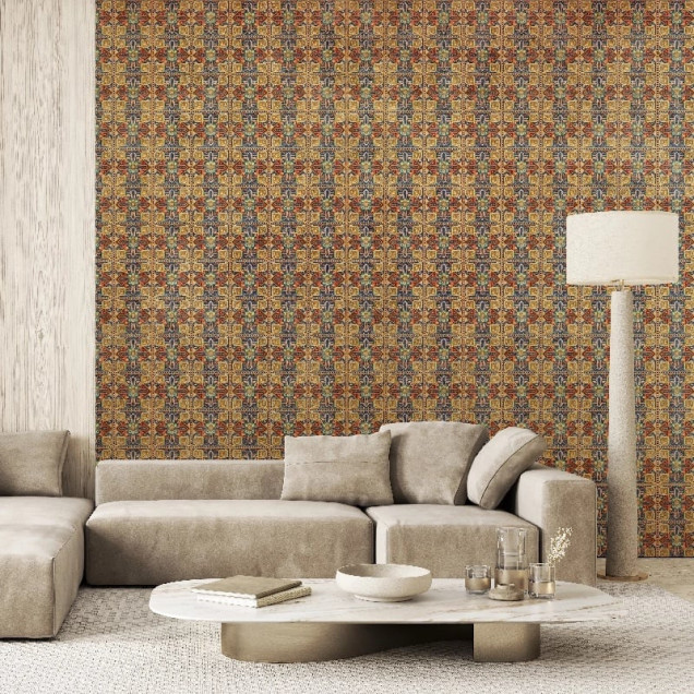 Tapet cu model complex pentru decor interior sofisticat