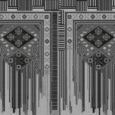 Fototapet personalizat cu model geometric abstract in tonuri de gri