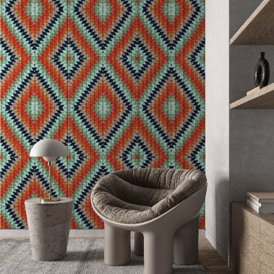 Tapet personalizat cu design mozaic artistic