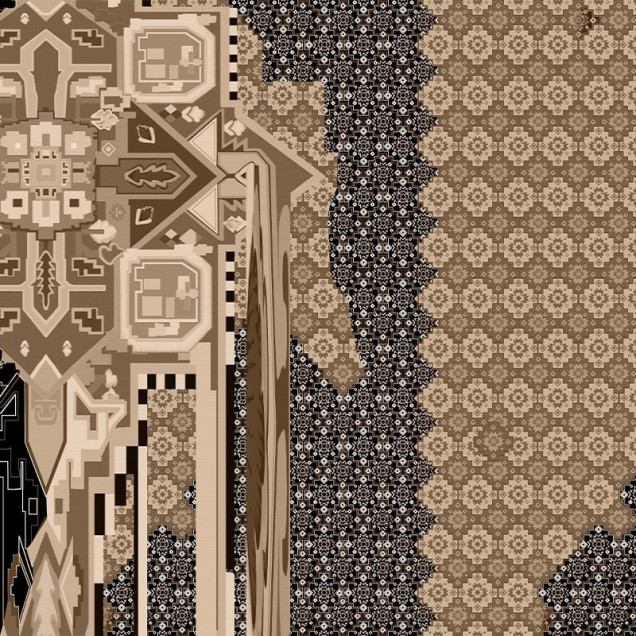 Tapet personalizat cu design boem, perfect pentru un interior elegant