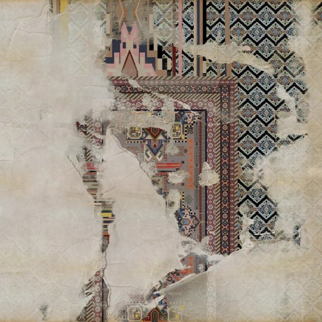 Fototapet cu design fuziune artistică