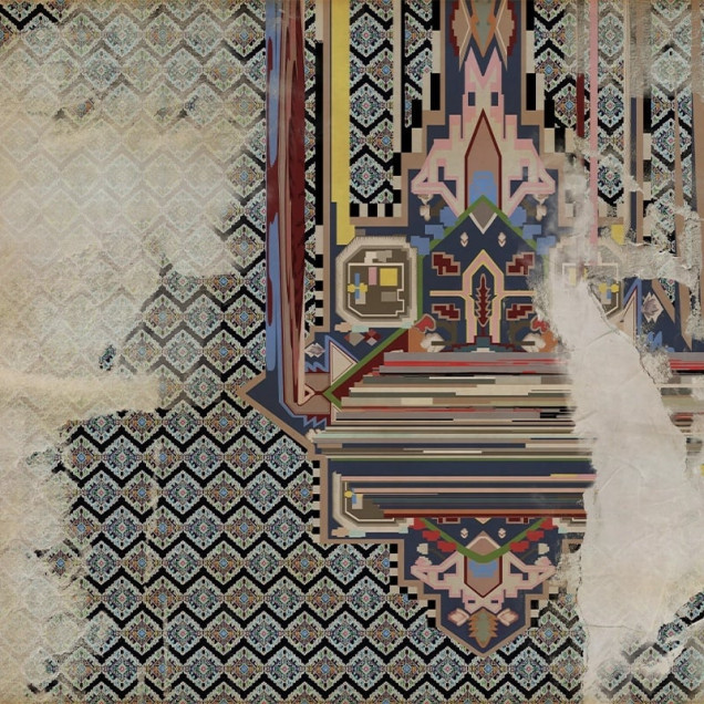Fototapet cu design fuziune artistică