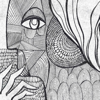 Tapet personalizat cu design abstract în alb și negru