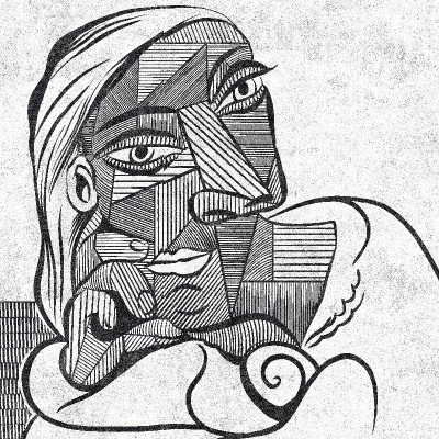 Fototapet personalizat cu design cubist, stil 