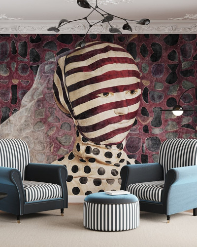 Fototapet personalizat cu design artistic abstract