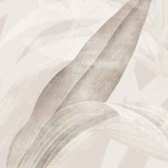 Fototapet personalizat cu design botanic într-un living elegant