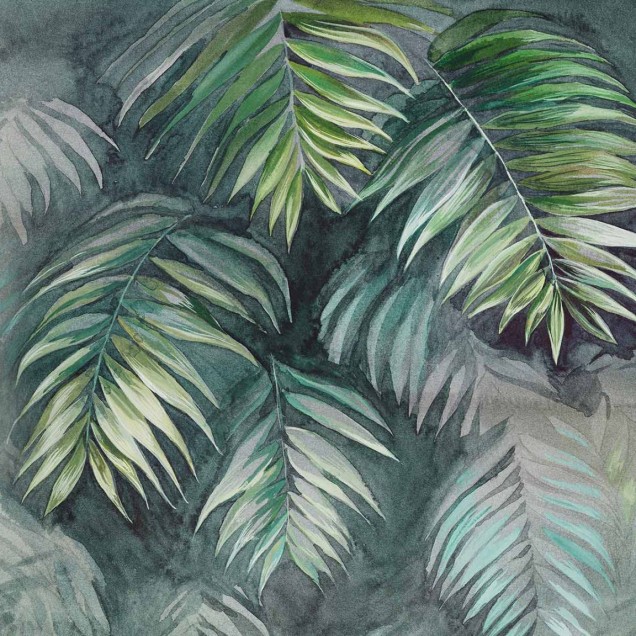 Tapet cu design exotic de palmier Areca Deep