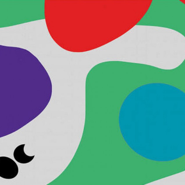 Wallpaper TR1.03.3.FF cu design geometric abstract, culori vibrante, negru și gri