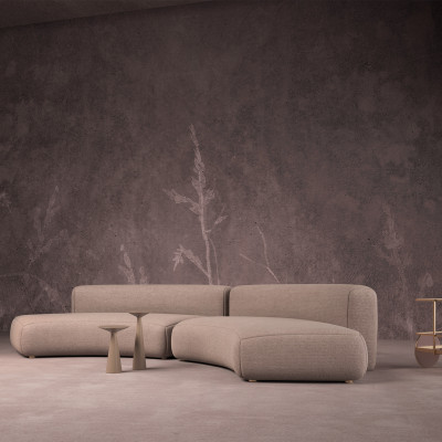 Tapet modern cu accente botanice subtile, perfect pentru livingul dumneavoastră.