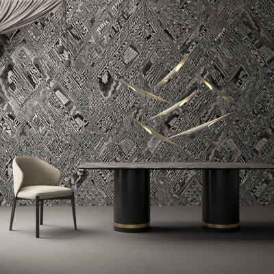 Tapet cu model geometric abstract, perfect pentru un design elegant și modern.