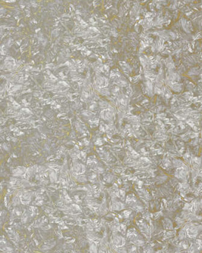 Tapet abstract cu model cristale, alb cu auriu