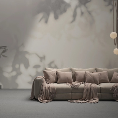 Tapet elegant cu design abstract într-un living modern