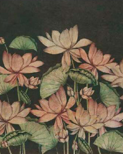 Tapet cu flori de lotus Soil Textures MY1.03.2 - YO2 Design