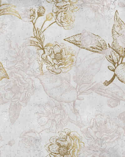 Tapet floral cu design minimalist