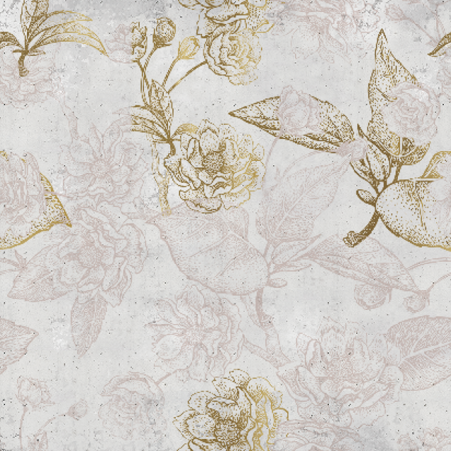 Tapet floral cu design minimalist