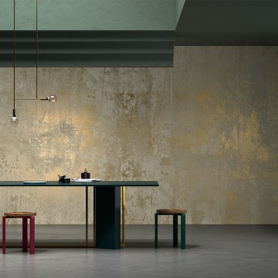 Tapet Proviso SS1.06.SG, Stannic Gold - YO2 cu textura bogată și finisaj auriu, perfect pentru un living modern.
