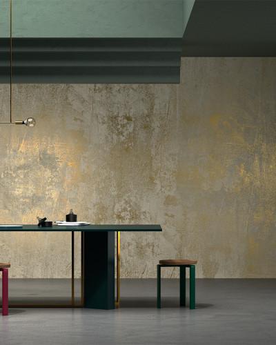Tapet Proviso SS1.06.SG, Stannic Gold - YO2 cu textura bogată și finisaj auriu, perfect pentru un living modern.