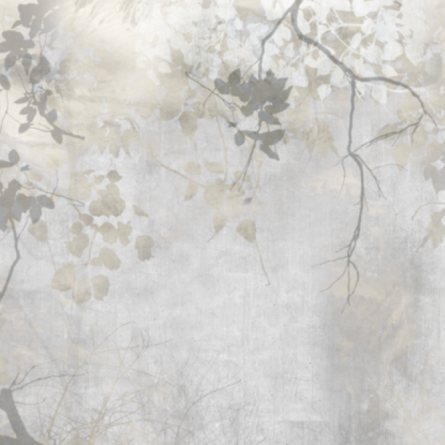 Tapet modern cu design de crengi si frunze, Stage Sets STS1.04.1 - YO2 design.