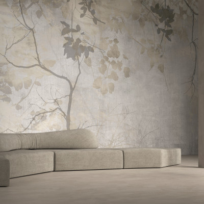 Tapet modern cu design de crengi si frunze, Stage Sets STS1.04.1 - YO2 design.