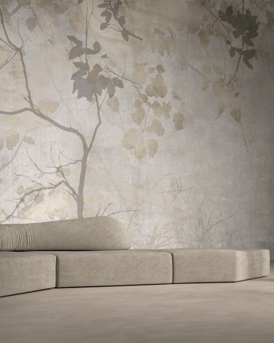 Tapet modern cu design de crengi si frunze, Stage Sets STS1.04.1 - YO2 design.